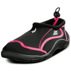 Buty do wody Aqua Speed model 28D. Czarne obuwie sportowe damskie Aqua-Speed, bez wzorów. Za 44.99 zł.