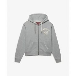 Damska bluza z kapturem zapinana na zamek Superdry Athletic Essential. Czerwone bluzy damskie Superdry., xs, bez wzorów, z dzianiny, z kapturem. Za 369.30 zł.