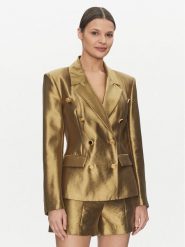 Marciano Guess Marynarka 5GGN20 7312A Złoty Regular Fit. Żółte żakiety damskie Marciano Guess, z aplikacjami, z wiskozy. Za 1,129.00 zł.