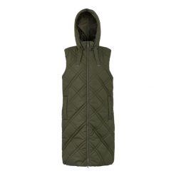 Damska Długa Kamizelka Rurietta. Zielone bluzy sportowe damskie Regatta, bez wzorów, bez kaptura, trekkingowe. Za 243.99 zł.