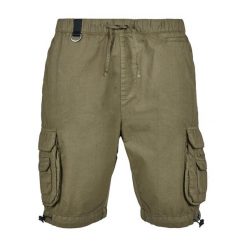 Szorty Urban Classics double pocket cargo. Białe szorty męskie Urban Classics, m, bez wzorów, z dresówki. Za 181.45 zł.