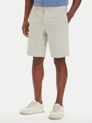 BOSS Szorty materiałowe S_Commuter-J 50511436 Beżowy jasny Slim Fit. Brązowe szorty męskie Boss, m, bez wzorów, z materiału. Za 599.99 zł.