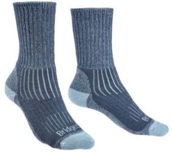 BRIDGEDALE Skarpety damskie HIKE MID MERINO C-L ( 41-43)-Niebieski. Niebieskie skarpety damskie Bridgedale, bez wzorów, z elastanu. Za 75.50 zł.
