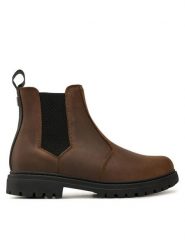 Guess Sztyblety Sidney Beatles FMFSBE LEA15 Brązowy. Brązowe botki męskie Guess, z aplikacjami, ze skóry, bez zapięcia. Za 389.99 zł.