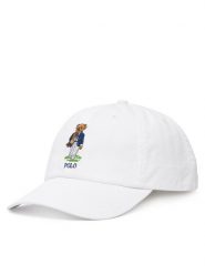 Polo Ralph Lauren Czapka z daszkiem 710B16084001 Biały. Białe rękawiczki męskie Polo Ralph Lauren, bez wzorów, z bawełny. Za 519.99 zł.
