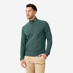 Kurtka do golfa męska Inesis RW500 hydrofobowa wiatroszczelna. Zielone buty sportowe męskie INESIS, m, bez wzorów, z elastanu, sportowe, bez kaptura. Za 119.99 zł.