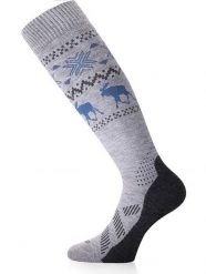 Skarpety narciarskie uniseks Lasting FWW 858 Merino 85%. Szare skarpety damskie LASTING, bez wzorów, z dzianiny. Za 139.90 zł.