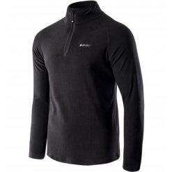 Bluza polarowa dla mężczyzn Hi-tec Dilaso. Czarne bluzy męskie Hi-tec, m, bez wzorów, z polaru, bez kaptura. W wyprzedaży za 64.99 zł.