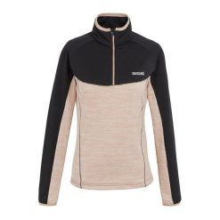 Damska Bluza Szybkoschnąca Z Suwakiem Hepley. Brązowe bluzy sportowe damskie Regatta, bez wzorów, bez kaptura, trekkingowe. Za 58.99 zł.
