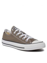 Converse Trampki Chuck Taylor All Star OX 1J794 Szary. Szare trampki i tenisówki damskie Converse, bez wzorów, z materiału, retro, bez zapięcia. Za 239.99 zł.