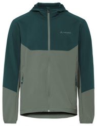 Kurtka softshellowa M Moab Jacket IV. Zielone kurtki męskie Vaude, l, bez wzorów, z materiału, z kapturem. Za 559.45 zł.