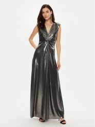 Rinascimento Sukienka wieczorowa CFC0019762002 Srebrny Regular Fit. Szare sukienki damskie Rinascimento, s, bez wzorów, z syntetyku, wizytowe, bez kołnierzyka, bez ramiączek. Za 589.99 zł.