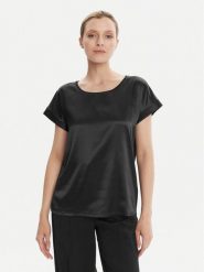 JOOP! Bluzka 30044802 Czarny Regular Fit. Czarne bluzki damskie JOOP!, bez wzorów, z wiskozy, bez kołnierzyka, bez ramiączek. Za 279.99 zł.