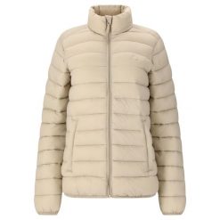 Damska kurtka puchowa Whistler Arubi. Brązowe kurtki damskie Whistler, bez wzorów, z puchu, bez kaptura. Za 265.50 zł.