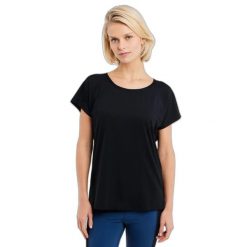 Koszulka damska Protest Prtloquat. Czarne t-shirty damskie Protest, bez wzorów, sportowe, bez kołnierzyka. Za 237.00 zł.