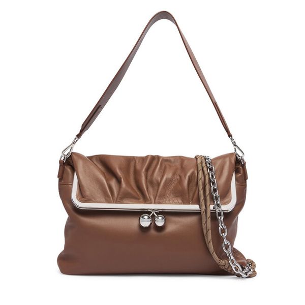 Torebka Weekend Max Mara. Brązowe torebki do ręki damskie Weekend Max Mara, bez wzorów, klasyczne, bez dodatków. Za 2,334.00 zł.
