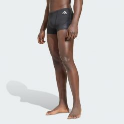 BOKSERKI DO PŁYWANIA SPEEDTECH. Czarne bokserki męskie Adidas, l, bez wzorów, z dzianiny. Za 199.00 zł.