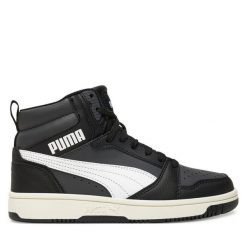 Sneakersy Puma. Czarne trampki i tenisówki chłopięce Puma, bez wzorów, bez zapięcia. Za 199.99 zł.