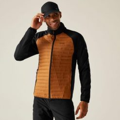 Kurtka męska hybrydowa Clumber. Brązowe kurtki męskie Regatta, m, bez wzorów, z puchu, trekkingowe. Za 199.99 zł.