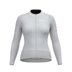 Damski jersey z długim rękawem Bioracer Epic. Szare bluzy sportowe damskie BIORACER, bez wzorów, z jersey, bez kaptura, rowerowe. Za 571.00 zł.