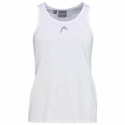 Koszulka bez rękawów damska CLUB 22 Tank Top. Białe koszulki sportowe damskie Head, l, bez wzorów, z poliesteru, bez kołnierzyka, bez ramiączek, tenisowe. W wyprzedaży za 101.50 zł.