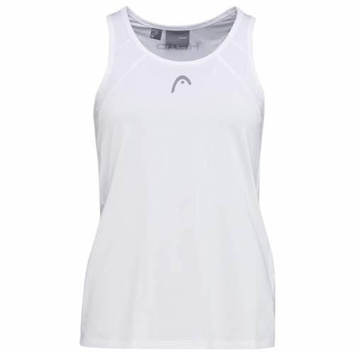 Koszulka bez rękawów damska CLUB 22 Tank Top. Białe koszulki sportowe damskie Head, l, bez wzorów, z poliesteru, bez kołnierzyka, bez ramiączek, tenisowe. W wyprzedaży za 101.50 zł.