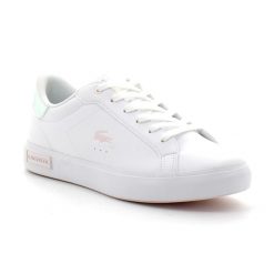 Buty Sportowe Damskie Lacoste Powercourt 124 2 Suj. Białe obuwie sportowe damskie Lacoste, bez wzorów. Za 308.00 zł.