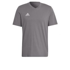 Entrada 22 Tee. Szare koszulki sportowe męskie Adidas, xl, bez wzorów, bez kołnierzyka, bez ramiączek, do piłki nożnej. Za 69.00 zł.