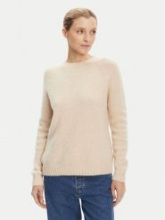 Weekend Max Mara Sweter Ghiacci 2525366151 Beżowy Regular Fit. Brązowe swetry damskie Weekend Max Mara, l, bez wzorów, z wełny, bez kołnierzyka, bez ramiączek, bez kaptura. Za 699.99 zł.