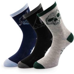 Zestaw Magicznych Skarpet Harry'ego Pottera - Bawełna Unisex. Fioletowe skarpety damskie ZEAGLE, bez wzorów, z bawełny. Za 122.99 zł.