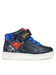Geox Sneakersy B Eclyper B565LB 000BC C4226 M Granatowy. Niebieskie buty sportowe chłopięce Geox, bez wzorów, ze skóry, bez zapięcia. Za 159.99 zł.