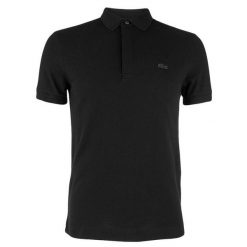 Męska koszulka polo Lacoste. Czarne koszulki polo męskie Lacoste, m, bez wzorów, z bawełny, eleganckie, bez ramiączek. Za 705.99 zł.