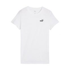 Koszulka Puma Ess Small No. 1 Logo Tee, Kobiety. Białe t-shirty damskie Puma, s, bez wzorów, z bawełny, bez kołnierzyka. Za 89.99 zł.