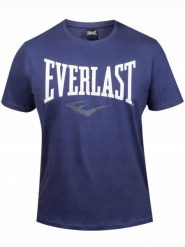 Koszulka Męska Everlast Sportowa Granatowa Bawełniana. Niebieskie koszulki sportowe męskie Everlast, m, bez wzorów, z bawełny, bez kołnierzyka, bez ramiączek. Za 69.00 zł.