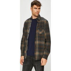 Tom Tailor Denim - Koszula. Czarne koszule męskie Tom Tailor Denim, w kratkę, z bawełny, button down, z długim rękawem. W wyprzedaży za 139.90 zł.
