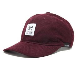 Czapka bejsbolowa - Sztruks - Z recyklingu (Bordowy). Czerwone czapki i kapelusze męskie SURF MONKEY, z aplikacjami, z materiału, klasyczne. Za 159.95 zł.
