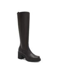 Badura Kozaki GATE-I23 28119RO Czarny. Czarne kozaki damskie Badura, ze skóry, bez obcasa, na słupku. Za 479.99 zł.