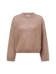 Marie Lund Sweter z dzianiny Kobiety Wełna brązowy, XL/XXL. Brązowe swetry damskie Marie Lund, xl, bez wzorów, z dzianiny, eleganckie, bez kołnierzyka, bez ramiączek, bez kaptura. Za 299.95 zł.