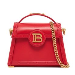 Torebka Balmain. Czerwone torebki do ręki damskie Balmain, bez wzorów, klasyczne, bez dodatków. Za 7,549.00 zł.
