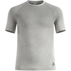 Koszulka męska ODLO BL TOP crew neck s/s PERFORMANCE LIGHT - RAIN DYE. Brązowe koszulki sportowe męskie Odlo, m, bez wzorów, z elastanu, bez kołnierzyka, bez ramiączek, do biegania. Za 197.82 zł.