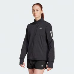 Kurtka do biegania Own the Run Winterized. Czarne kurtki sportowe damskie Adidas, s, bez wzorów, bez kaptura, do biegania, climawarm (adidas). Za 439.00 zł.