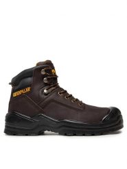 CAT Footwear Trapery Striver Bump St S3 P725098 Brązowy. Brązowe śniegowce i trapery męskie CAT Footwear, z nubiku, bez zapięcia. Za 419.99 zł.