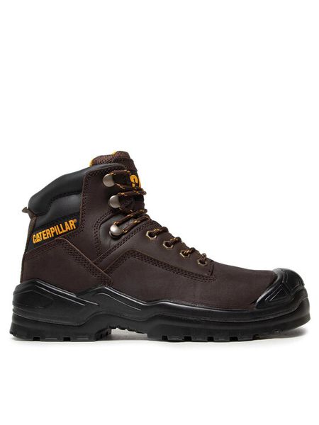 CAT Footwear Trapery Striver Bump St S3 P725098 Brązowy. Brązowe śniegowce i trapery męskie CAT Footwear, z nubiku, bez zapięcia. Za 499.99 zł.