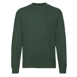 Męska Klasyczna Bluza Wkładana Przez Głowę. Zielone bluzy męskie Fruit of the Loom, m, bez wzorów, bez kaptura. Za 62.99 zł.