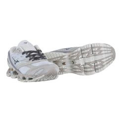 Buty sportowe Mizuno z niebieskiej skóry. Niebieskie buty sportowe męskie Mizuno, ze skóry, bez zapięcia, na fitness i siłownię. Za 1,099.00 zł.