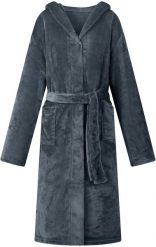 VidaXL Szlafrok z kapturem Granatowy xl Flanela. Niebieskie szlafroki męskie vidaXL, m, bez wzorów, bez ramiączek, z kapturem. Za 141.99 zł.