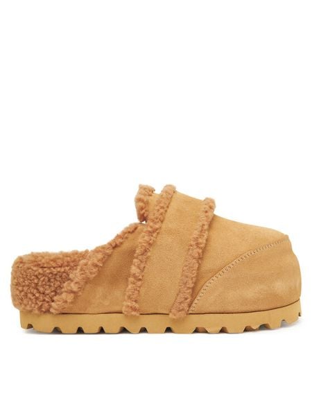Inuikii Klapki Chunky Loafer 1011.005.0031 Beżowy. Brązowe klapki damskie Inuikii, bez wzorów, ze skóry, bez obcasa. Za 1,279.00 zł.