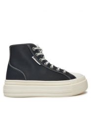 Tommy Jeans Trampki Foxing EN0EN02704 Czarny. Czarne trampki i tenisówki damskie Tommy Jeans, bez wzorów, z jeansu, bez zapięcia. Za 219.99 zł.
