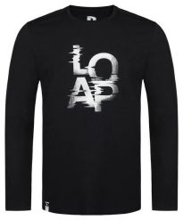 T-shirt męski Loap Altron czarny. Czarne t-shirty męskie ÀLG, na zimę, m, bez wzorów, z bawełny, klasyczne, bez kołnierzyka. Za 162.99 zł.