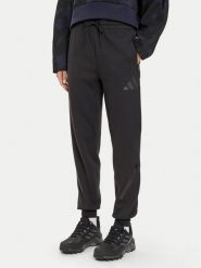 Adidas Spodnie dresowe Z.N.E. JE7842 Czarny Regular Fit. Czarne spodnie dresowe damskie Adidas, xl, bez wzorów, z bawełny. Za 319.99 zł.